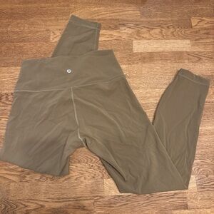 Lululemon Olive Wunder Under Leggings